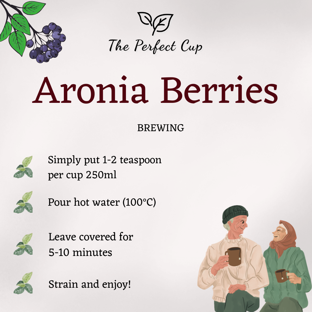 Aronia Berries - Chokeberry - Dried Whole Fruit - Fruit Tea