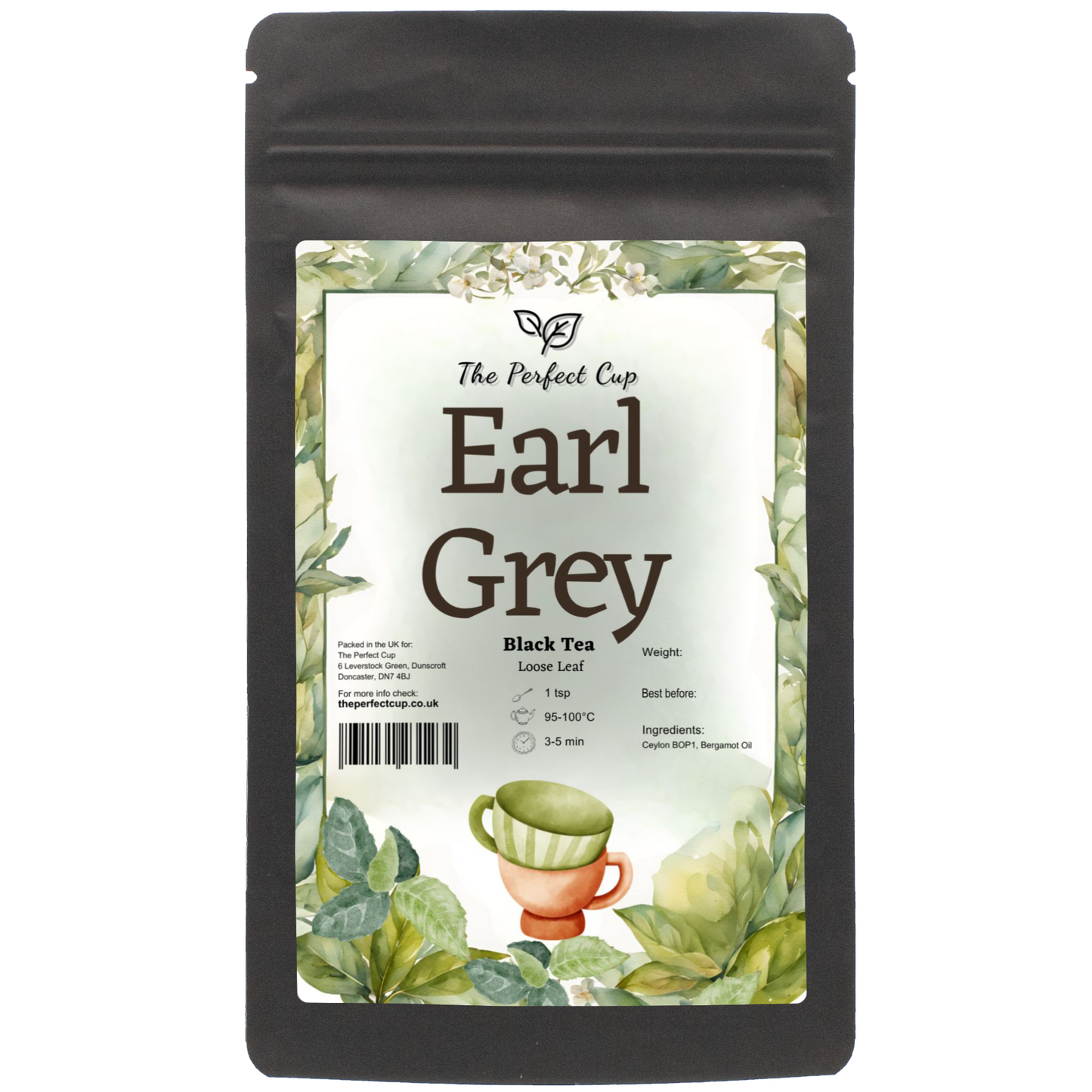 Earl Grey Black - Black Loose Leaf Tea