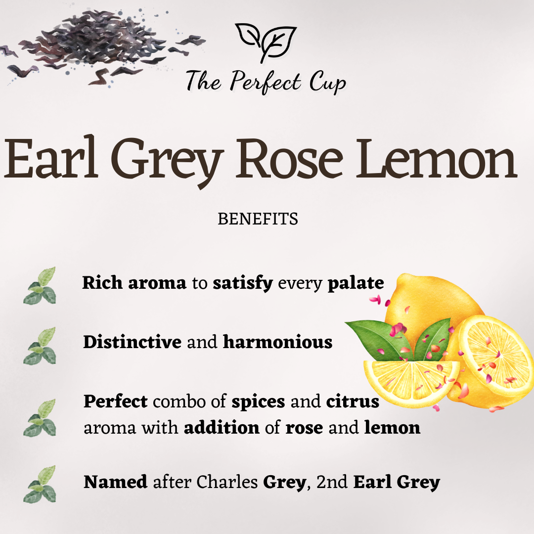 Earl Grey Rose and Lemon - Black Loose Leaf Tea