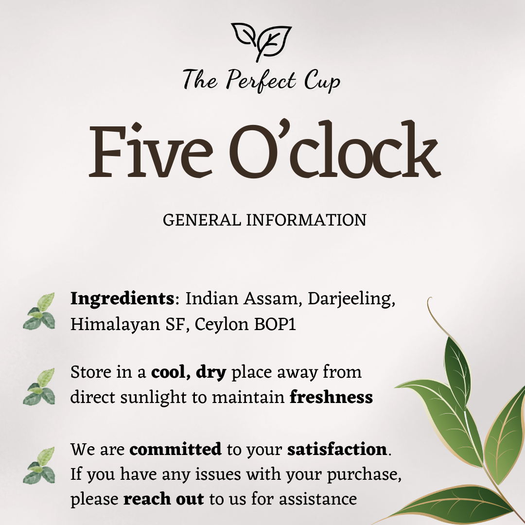 Five O'clock - Loose Leaf Black Tea Blend