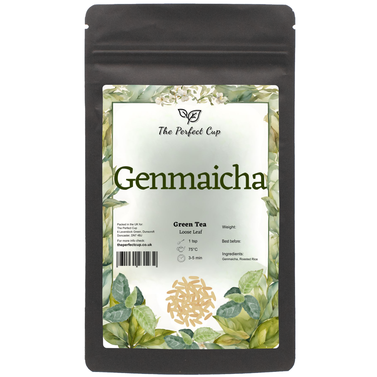 Genmaicha (Brown Rice) - Premium Sencha - Loose Leaf Green Tea