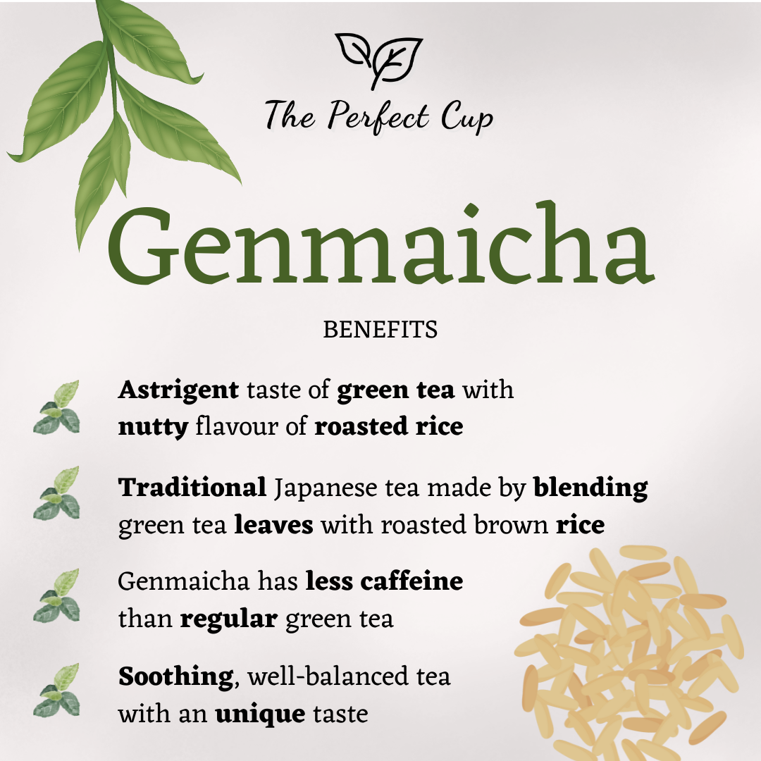 Genmaicha (Brown Rice) - Premium Sencha - Loose Leaf Green Tea