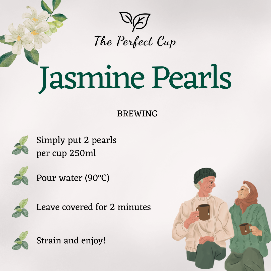 Jasmine Pearls - Chinese Loose Leaf White Tea