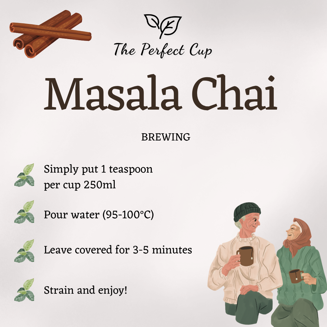 Masala Chai - Supreme Quality Blend of Loose Leaf Black Tea and Spices