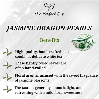 Jasmine Phoenix Eye Dragon Pearls - Chinese White Tea Yin Hao