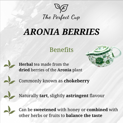 Aronia Berries - Chokeberry - Dried Whole Fruit - Herbal Tea