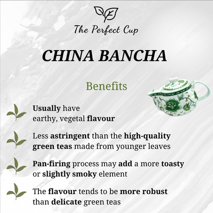 China Bancha Japan Style Organic - GreenLoose Leaf Tea