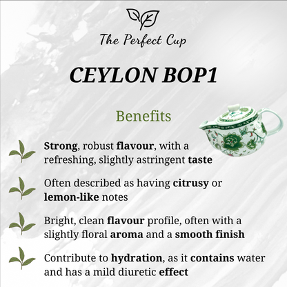 Ceylon BOP1 (Broken Orange Pekoe) - Black Loose Leaf Tea