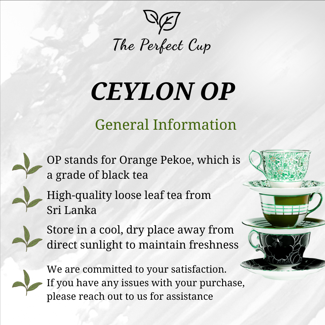 Ceylon OP Long Leaf - Black Loose Leaf Tea