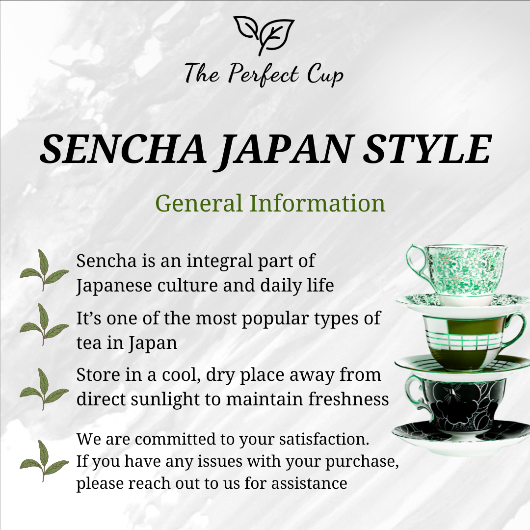 Sencha Japan Style Organic - Premium Loose Leaf Green Tea