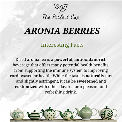 Aronia Berries - Chokeberry - Dried Whole Fruit - Herbal Tea