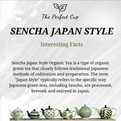 Sencha Japan Style Organic - Premium Loose Leaf Green Tea