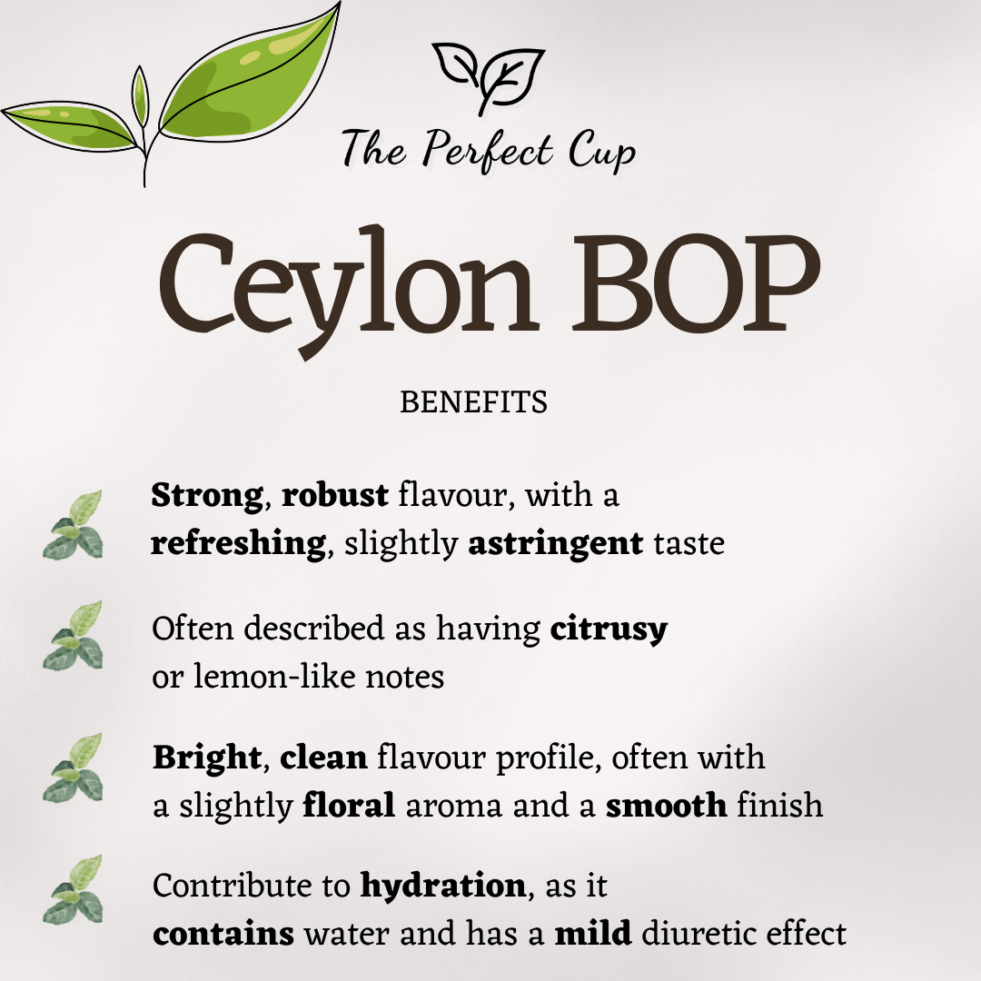 Ceylon BOP1 (Broken Orange Pekoe) - Black Loose Leaf Tea