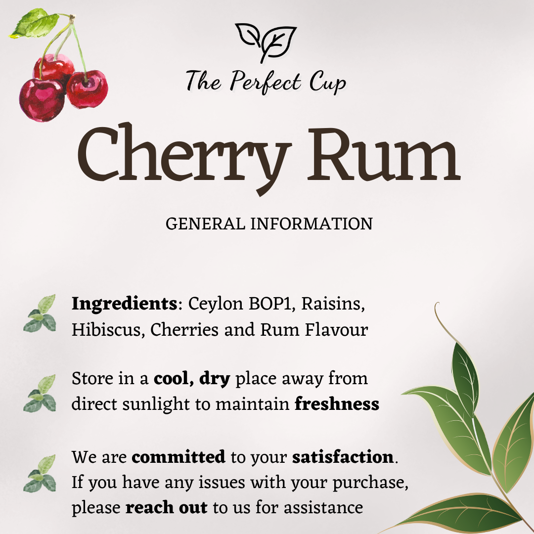 Cherry and Rum - Black Loose Leaf Tea
