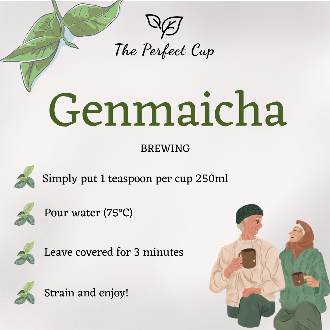 Genmaicha (Brown Rice) - Premium Sencha - Loose Leaf Green Tea