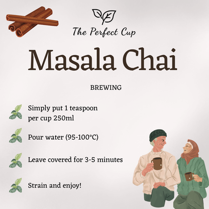 Masala Chai - Supreme Quality Blend of Loose Leaf Black Tea and Spices