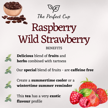 Raspberry Wild Strawberry - Loose Leaf Fruit Tea