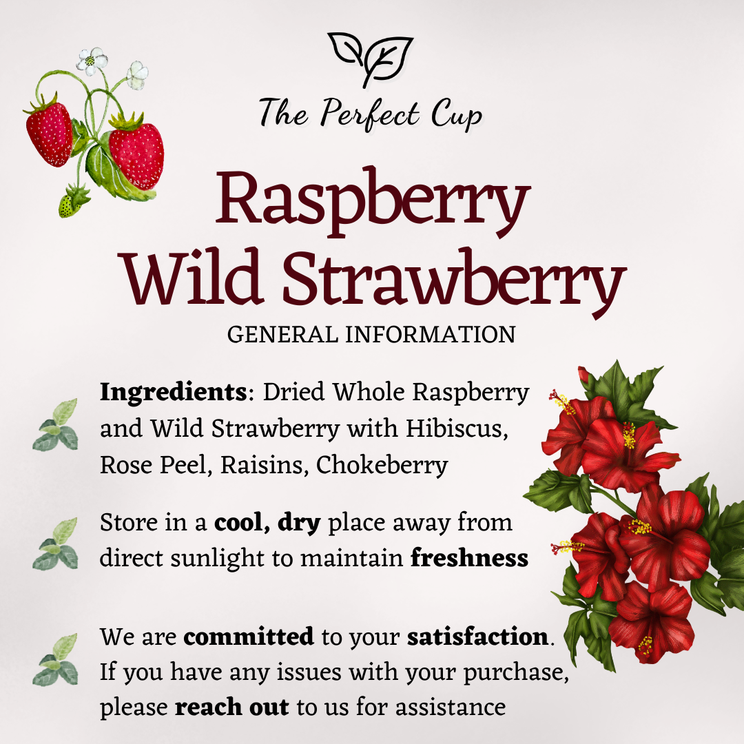 Raspberry Wild Strawberry - Loose Leaf Fruit Tea