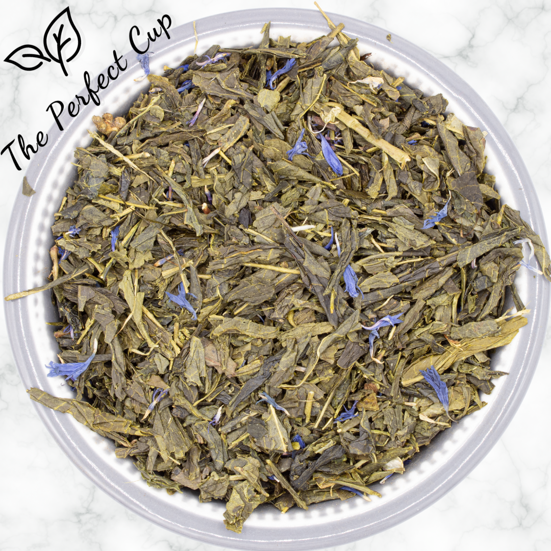 Sencha Earl Grey Blue - Loose Leaf Green Tea