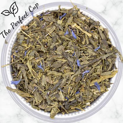 Sencha Earl Grey Blue - Loose Leaf Green Tea