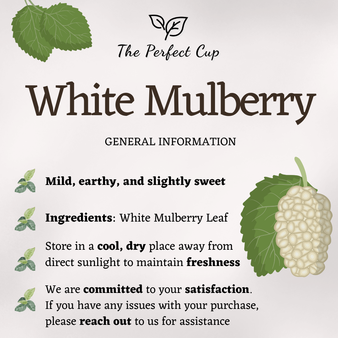 White Mulberry Leaf - Best Quality Loose Leaf Herbal Tea